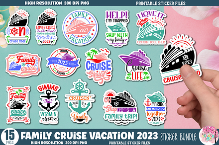 Family Cruise Vacation 2023 Sticker