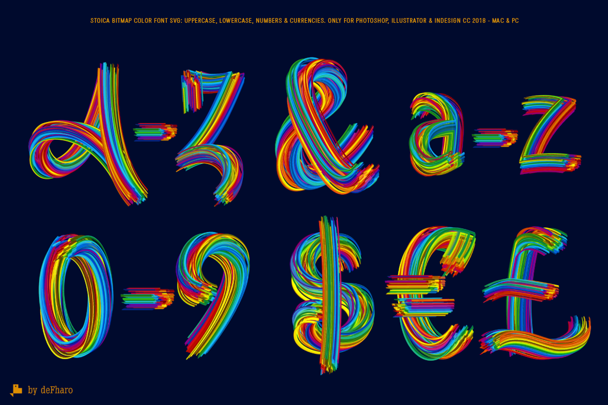 Stoica - Bitmat SVG Color Font preview 7