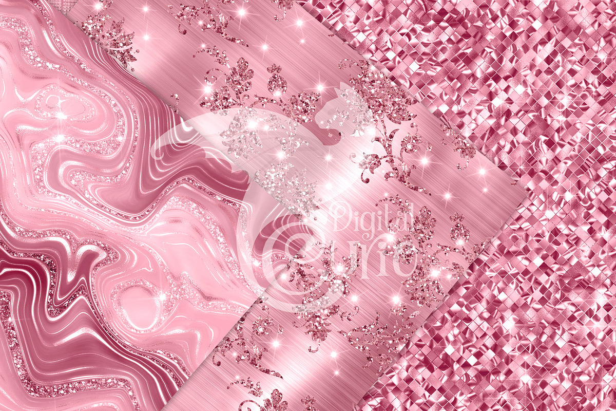 Luxury Pink Textures, a Texture Graphic by Digital Curio