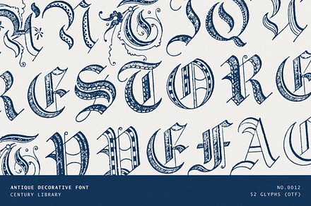 Ornate Decorative Blackletter No.12