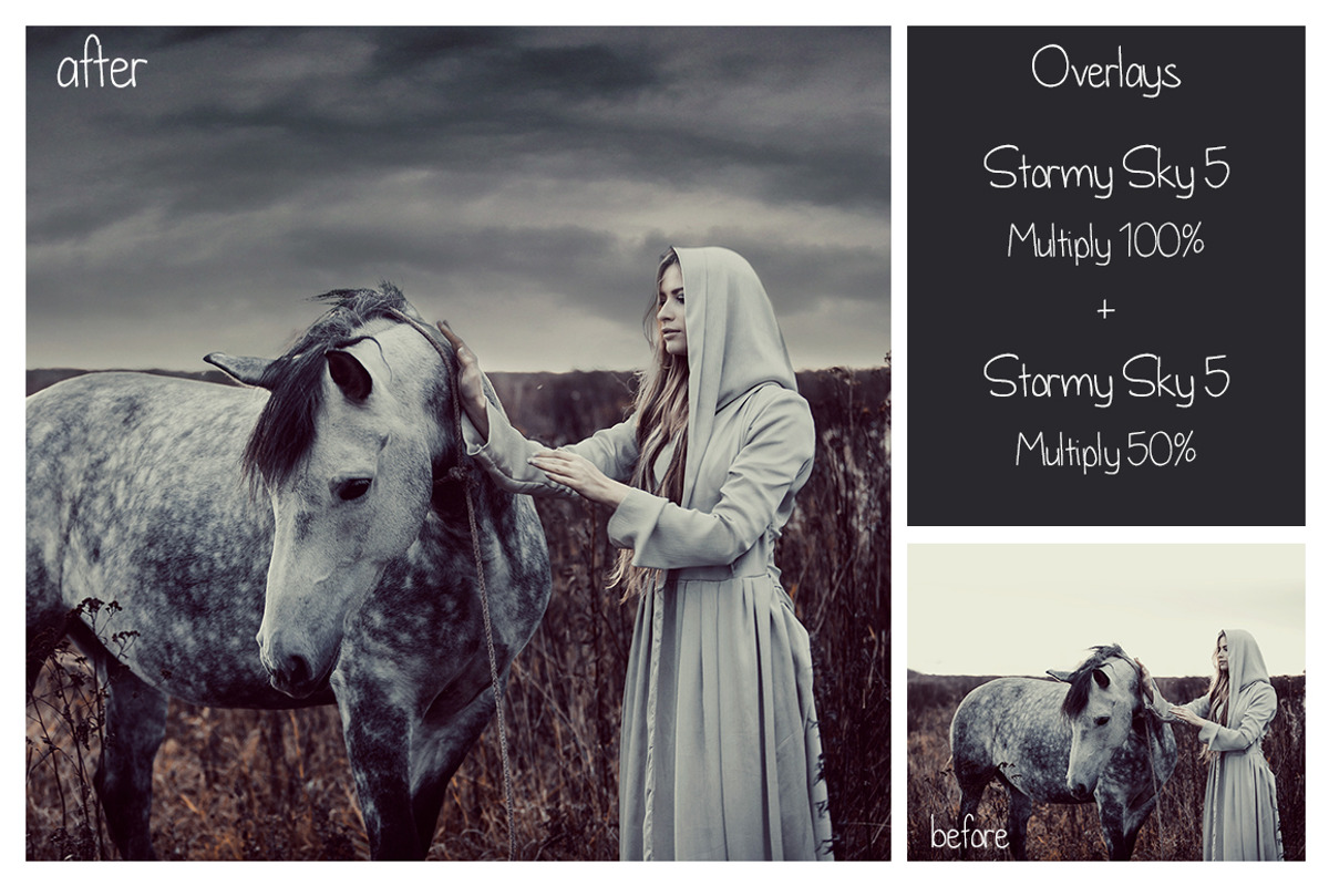 30 Stormy Sky Overlays, a Texture Graphic by LovePhotoMoment (Photo 8 of 11)