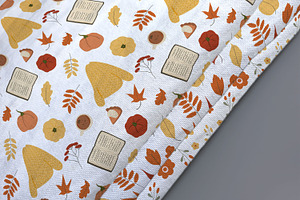 Fall Seamless Pattern, Autumn City