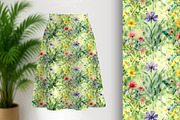 Watercolor Wild Flowers Seamless, a Pattern Graphic by Sharon Schwalbe (Thumbnail 1 of 6)