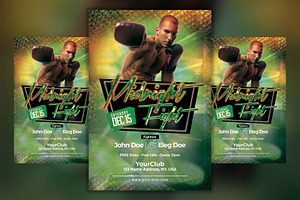 Midnight Fight Flyer Template