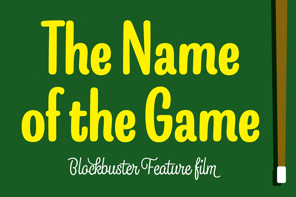 Snooker Script & Sans preview 6