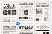 Birthday Newspaper Canva Template, a Magazine Template by Snapybiz (Thumbnail 3 of 10)