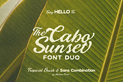Cabo Sunset - Tropical Retro Font, a Handwritten Font by AndrewPixelType (Thumbnail 1 of 16)