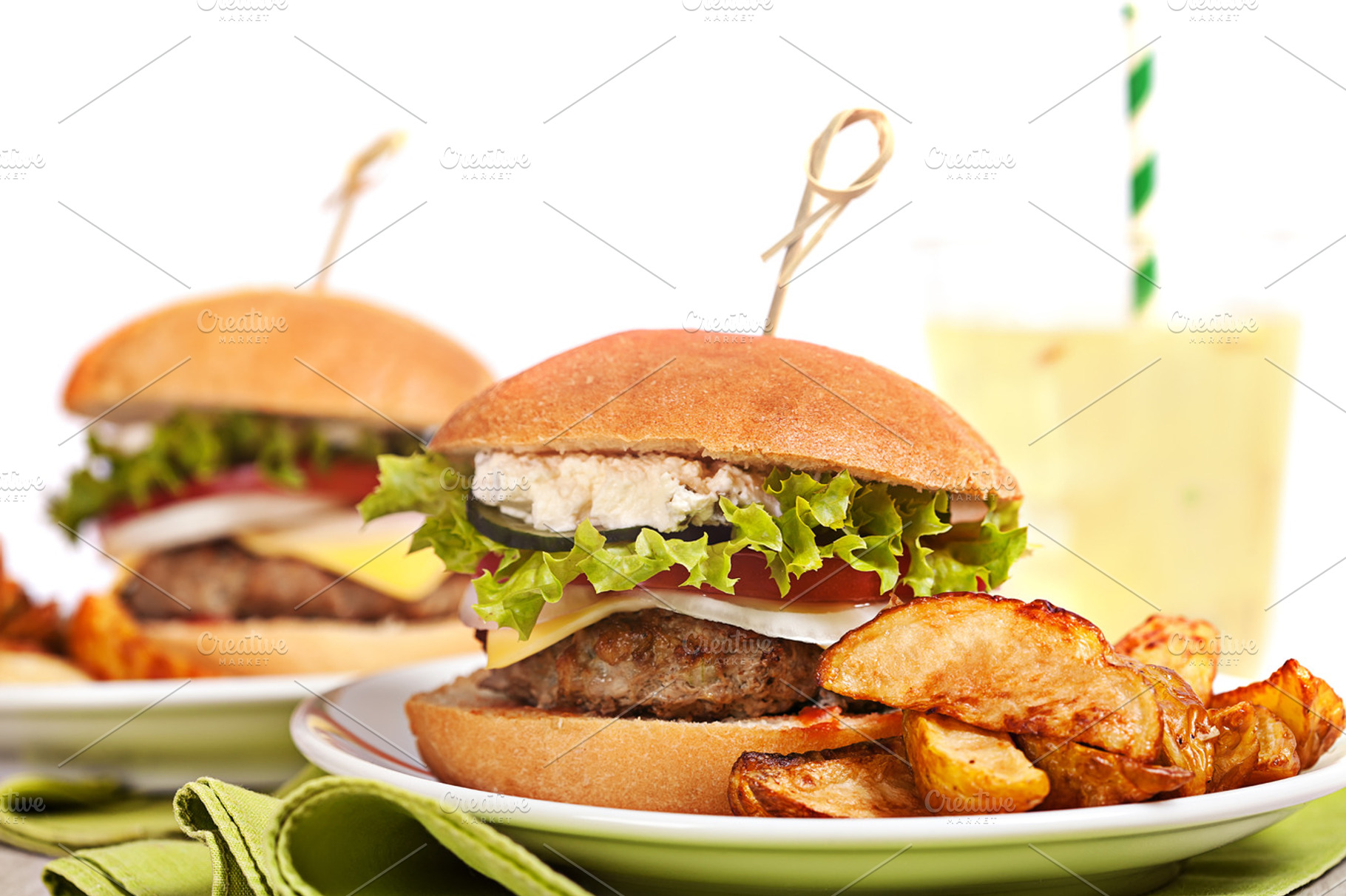 Fresh Mini Burger Served Meal Containing Beef Bun And Burger