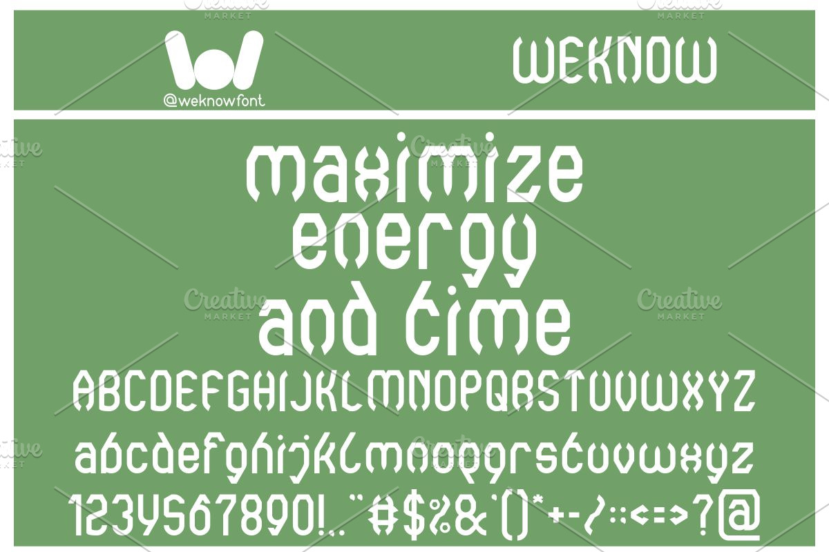 Simplify Optimize font, a Font by weknow (Photo 4 of 8)