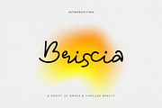 Briscia – A Graceful Script Font, a Handwritten Font by Creacy Studio (Thumbnail 1 of 10)