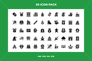 Christmas party icons, an Outline Icon by Wencory (Thumbnail 1 of 2)