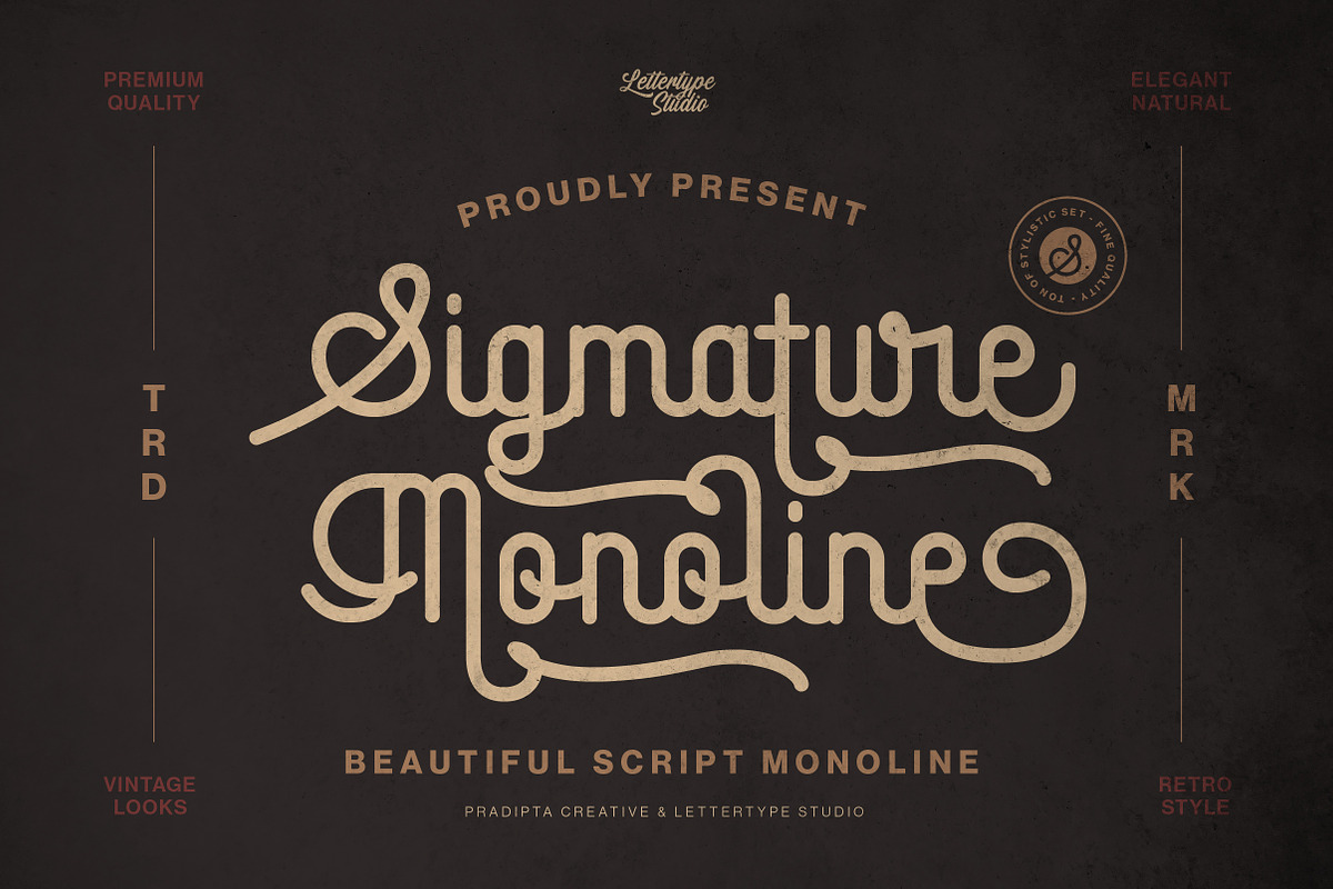 Sigmature Monoline Beautiful Script, a Script Font by Lettertype Studio (Photo 1 of 15)