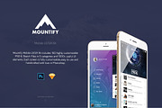 Mountify Mobile UI Kit, an UI Kit Template by hoangpts (Thumbnail 2 of 8)