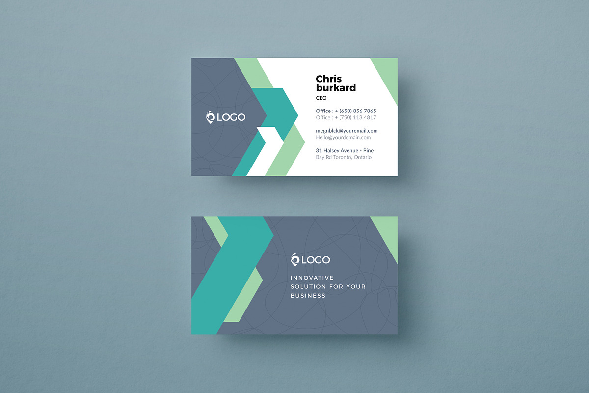 Bundle - Modern Business Cards, a Business Card Template by Crevo Studio (Photo 4 of 8)