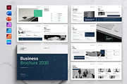 Business Brochure Template Landscape, a Brochure Template by DesignCrest (Thumbnail 1 of 14)