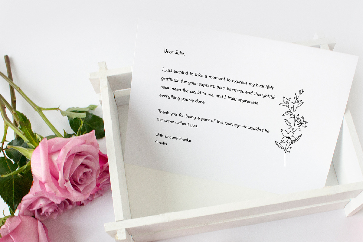 Wildflower Dreams Font & Flowers, a Handwritten Font by Kaya Fonts (Photo 8 of 20)
