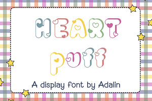 Heart Puff Font