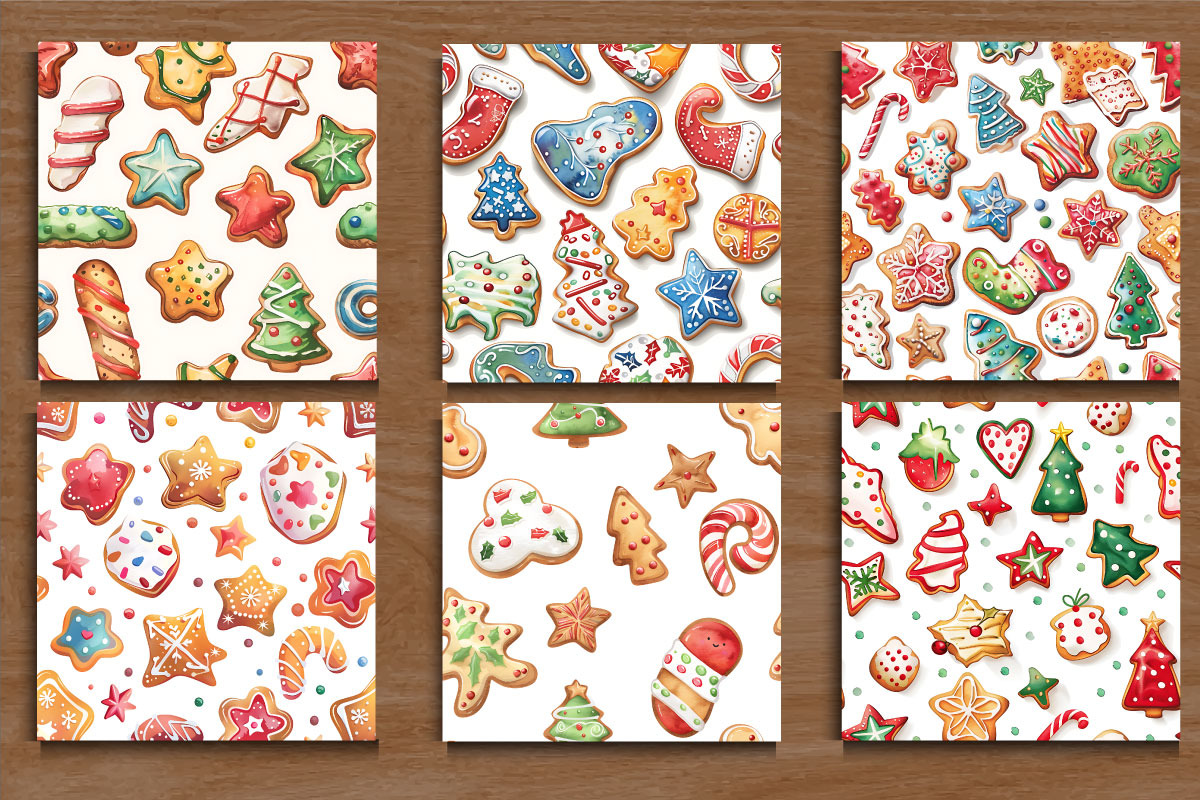 Watercolor Christmas Pattern, a Pattern Graphic by protabsorkar11 (Photo 2 of 4)