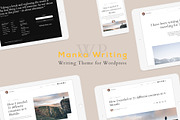 Manka Personal Writing WP Theme, a WordPress Template by Pixel Co. (Thumbnail 1 of 4)