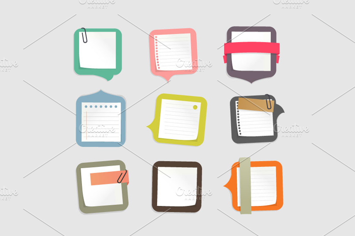 Paper Note Set preview 2