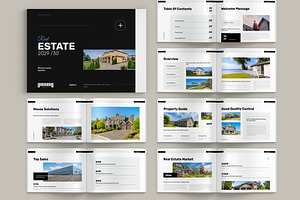Real Estate Landscape Template, a Brochure Template by Pixelpick