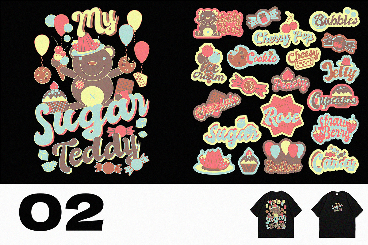 Love Typography Sticker Pack Vol.1, a Graphic by 159room.studio (Photo 3 of 6)