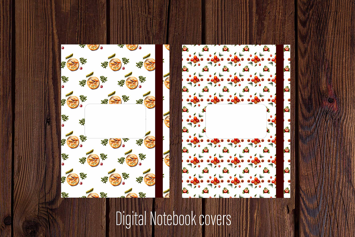 10 Food GoodNotes covers for planner, a Templates & Theme by Illustrator Space (Photo 7 of 9)
