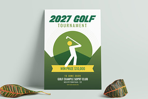 Golf Championship Tournament Flyer, a Flyer Template by Pixelpick