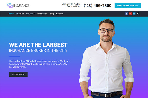 Insurance WordPress Theme - Insurance Pro preview 6