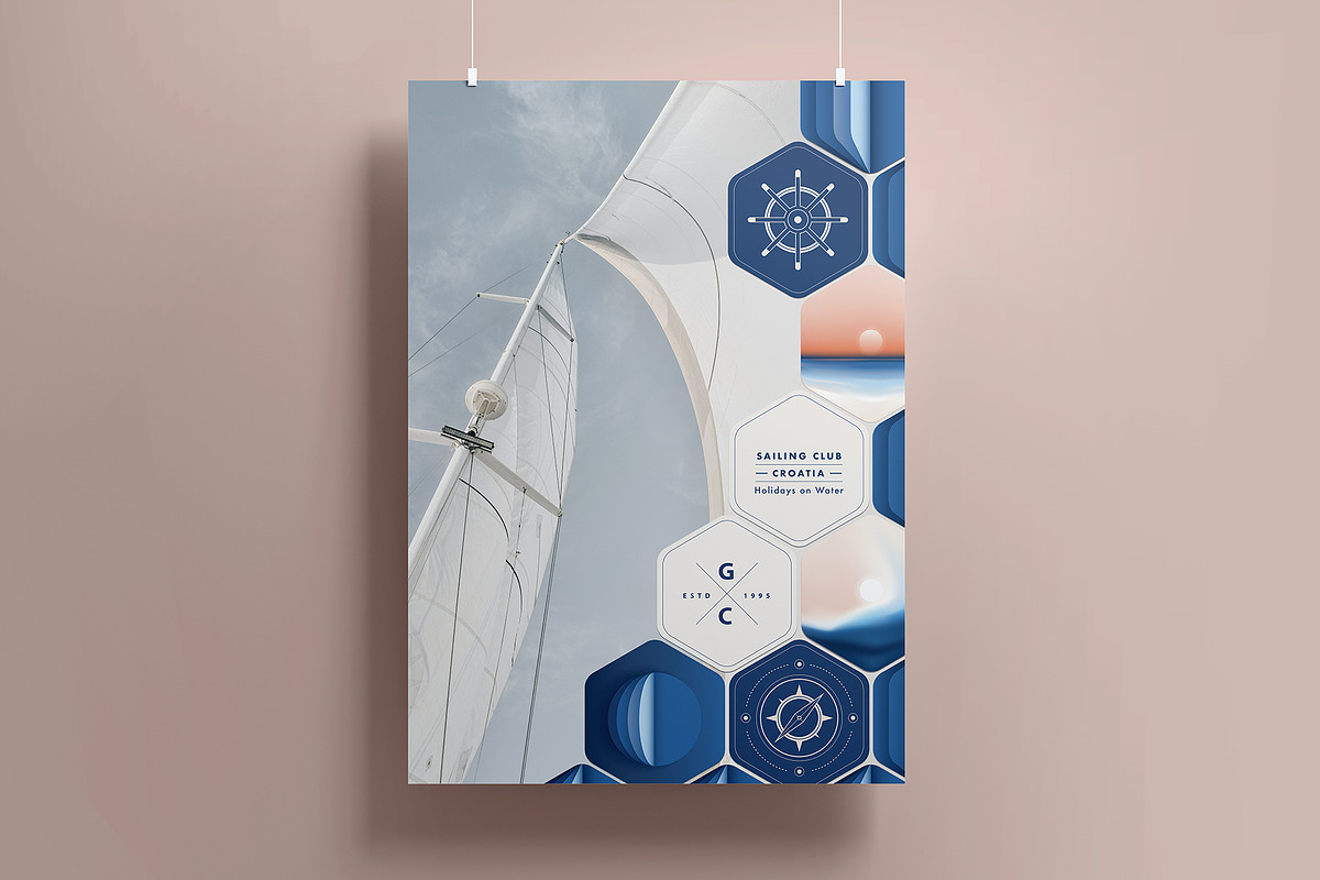 Summer Vista - Nautical Branding Kit, a Pattern Graphic by Polar Vectors (Photo 20 of 21)
