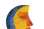 Sumo Collection · The Moon + The Sun, a Decorative Illustration by milatovar (Thumbnail 7 of 15)