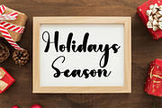 Snowtime Handwritten, a Handwritten Font by InermediaSTUDIO (Thumbnail 5 of 8)