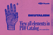 BRUTALISM | 400+ Brutalist Vectors, an Object Graphic by Thundr Co. (Thumbnail 9 of 11)