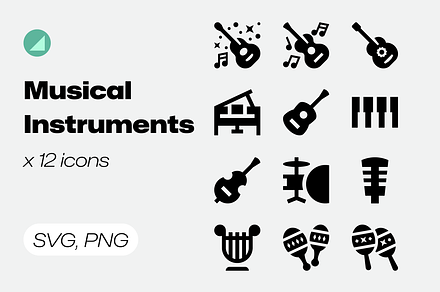 BSCNS / Audio / Musical Instruments, a Solid Icon by EDT.Graphics