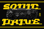Turbo Strike Race Font, a Font by PutraCetol Studio (Thumbnail 2 of 6)