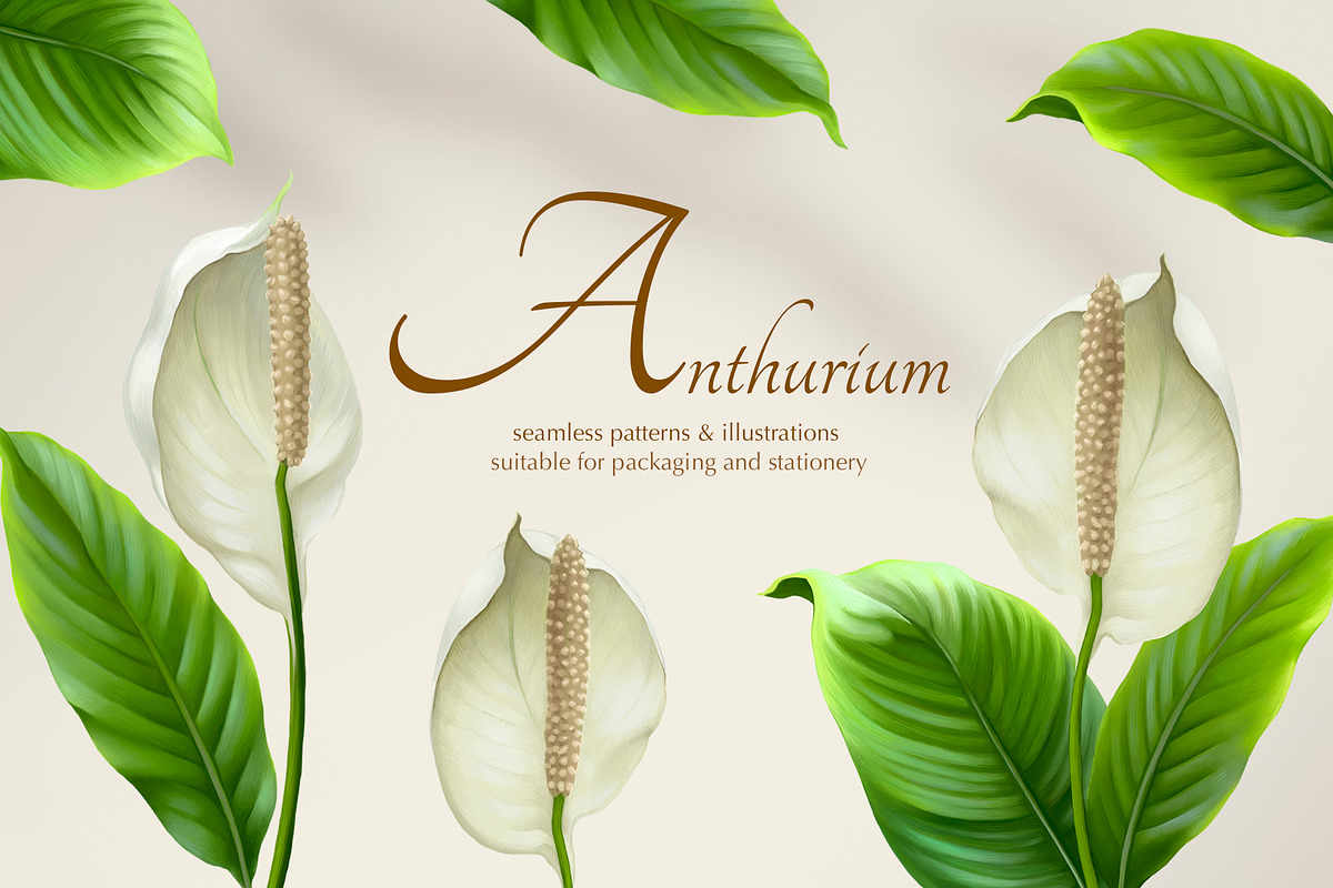 Anthurium flowers, a Pattern Graphic by Sundra (Photo 12 of 15)