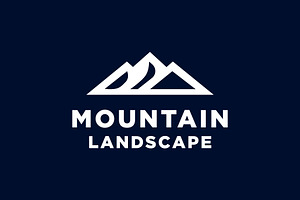 Modern Mountain Landscape logo, a Branding & Logo Template by funpixel