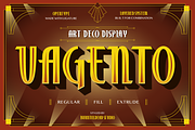 Vagento, a Sans Serif Font by Burntilldead (Thumbnail 1 of 12)