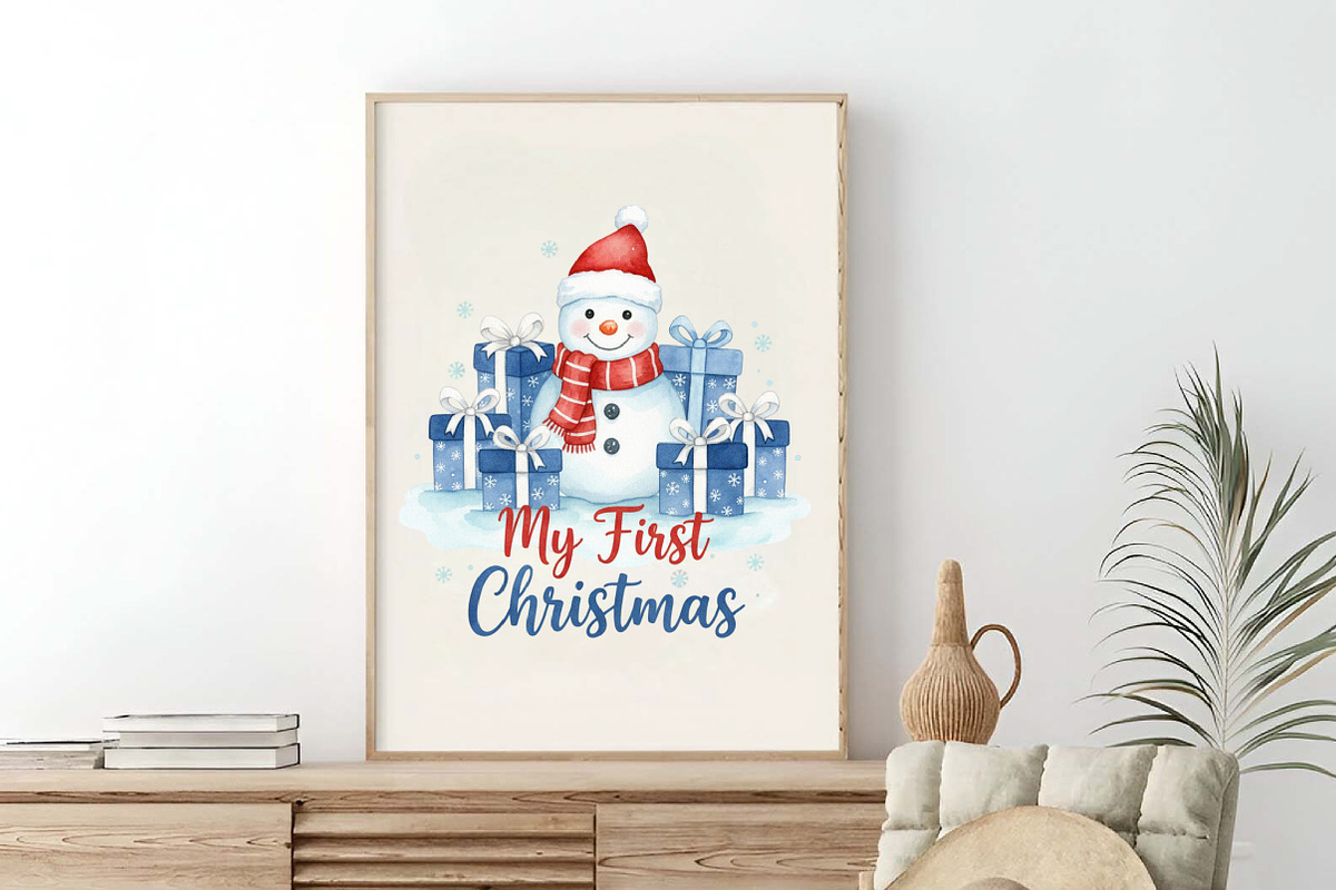 My First Christmas Sublimation PNG, an Illustration by SinaCreation (Photo 4 of 7)