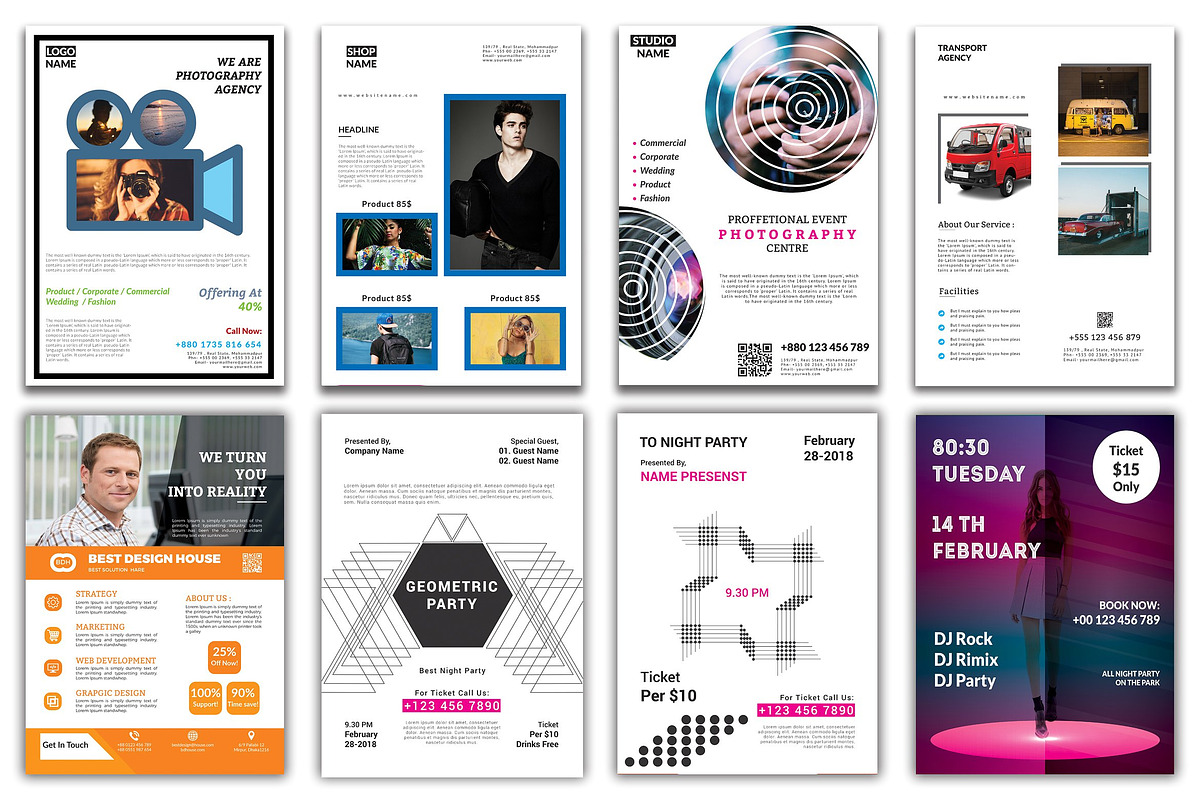 300+ Flyer Template Bundle 98% OFF, a Flyer Template by ZAAS (Photo 32 of 32)