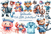 Cute Little Sailor Clipart, an Illustration by Daily.Designs (Thumbnail 1 of 5)
