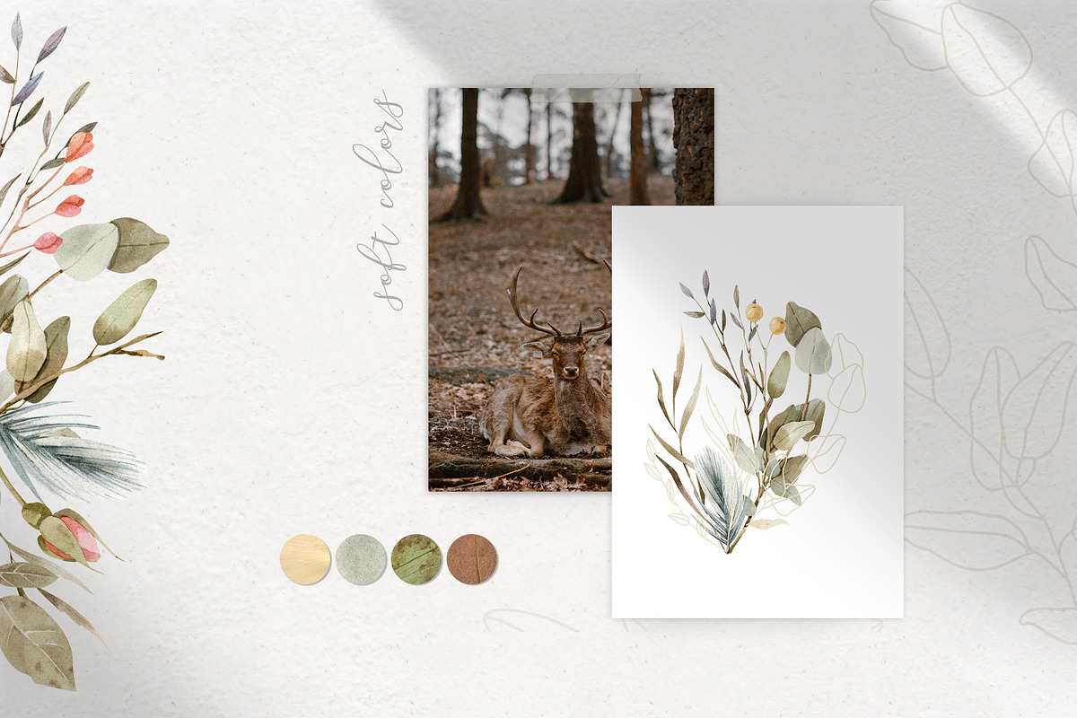 Magic Flowers - watercolor collectio, an Object Graphic by Julia M. Watercolor (Photo 11 of 14)
