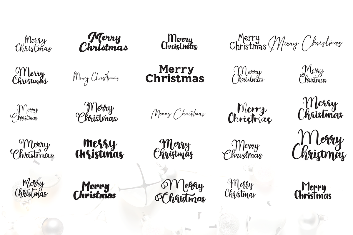 Christmas greeting Templates, a Branding & Logo Template by BearyType Studio (Photo 11 of 12)