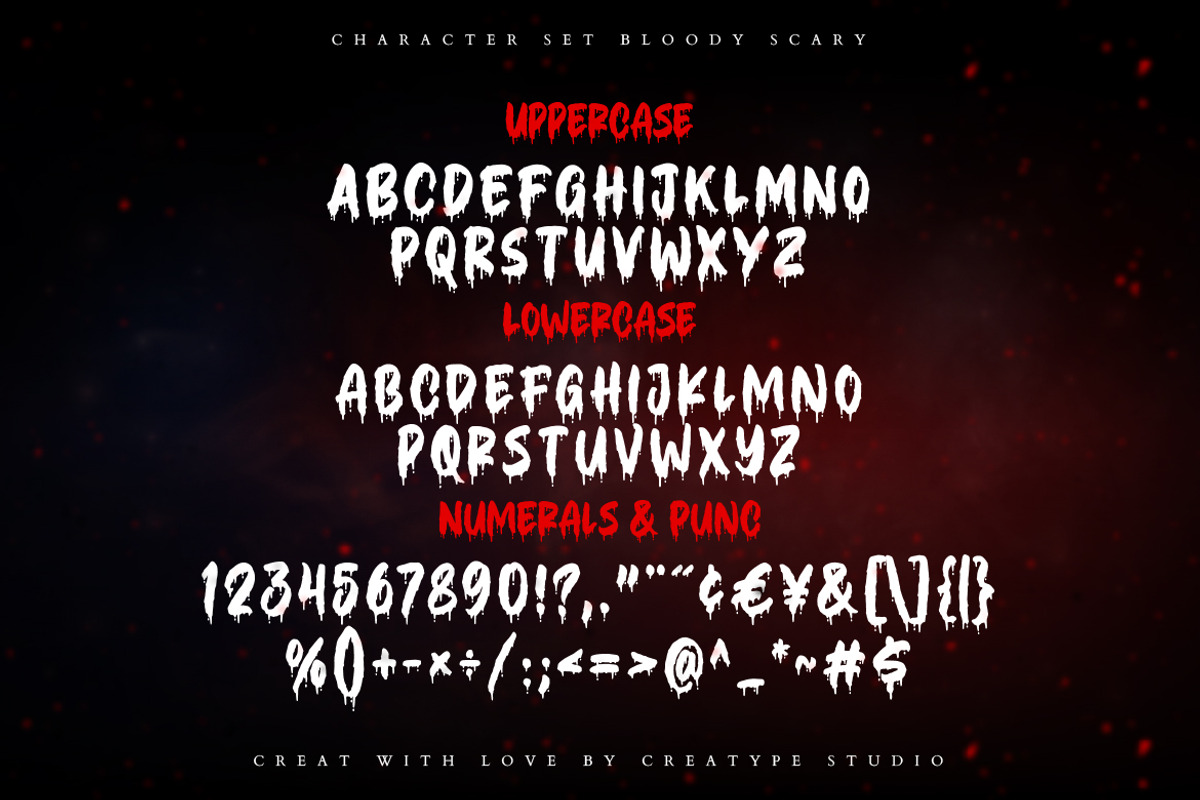 Bloody Scary Horror Halloween Font, a Font by Creatype Studio (Photo 9 of 9)