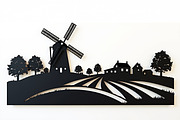 Dutch Windmill Field Set, an Illustration by BIPLOB EXPERT (Thumbnail 6 of 10)