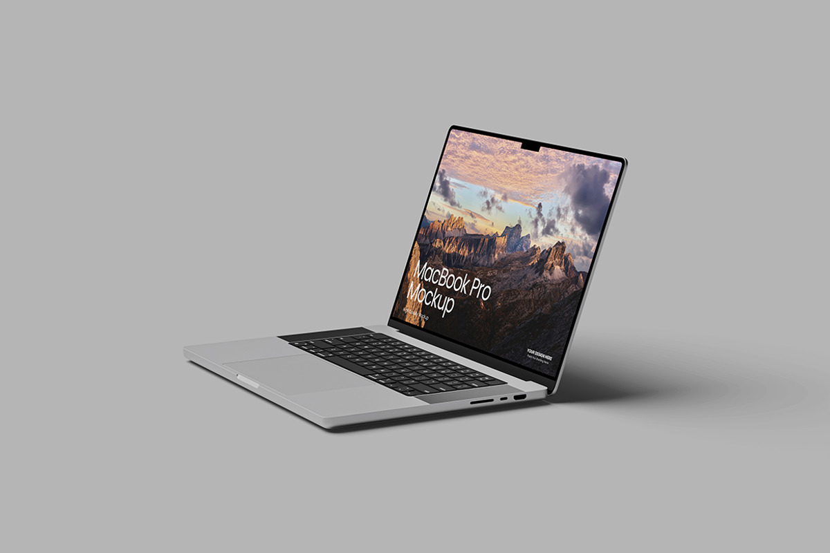 Laptop Mockup, a Mac Mockup by SimpangGraphics (Photo 3 of 9)