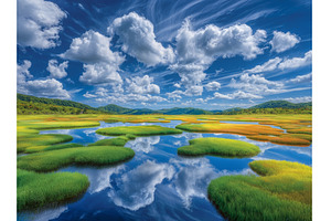The photograph depicts a picturesque, a Nature Photo by ZinetroN