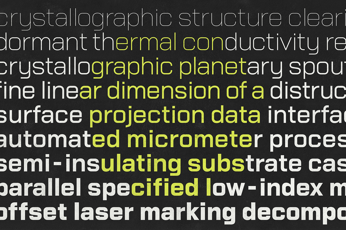 BASE MODEL Industrial Sans Serif, a Sans Serif Font by Lund Design Co. (Photo 3 of 18)