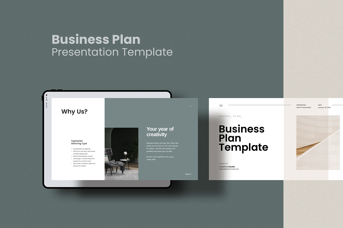 Business Plan PowerPoint Template, a Presentation Template by creathrivestudio (Photo 8 of 37)