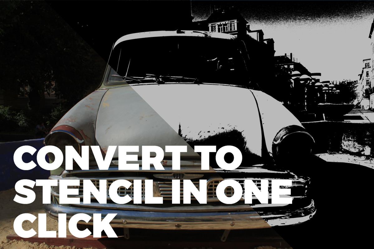 Pure Stencil Art Photoshop Action preview 5